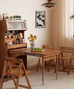 Bàn ăn gấp gọn kết hợp hệ tủ đa năng VBG06 (Chưa ghế)