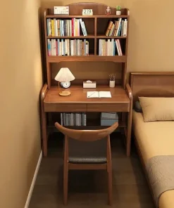 Bàn học, bàn làm việc kết hợp kệ để sách tiện lợi (chưa gồm ghế)