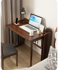 Bàn làm việc gấp gọn kết hợp kệ sách - bàn học sinh gấp gọn