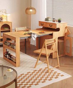 Bàn Ăn Thông Minh Rút Gọn Gỗ Sồi VBG01 (Không Ghế)