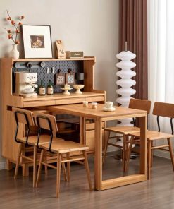 Hệ Tủ Bếp Kết Hợp Bàn Ăn thông minh VBG02 – Gỗ Sồi (Không Ghế)