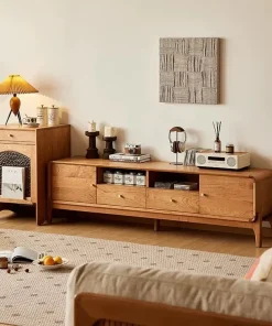 Kệ tivi gỗ sồi phong cách hiện đại VBG08