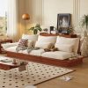 Sofa bệt gỗ sồi phong cách Tatami (nệm nỉ 5cm)