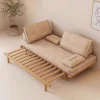 Sofa giường rút gọn gỗ sồi VBG08 (Chưa Nệm)