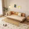 Sofa giường rút gọn gỗ sồi VBG09 (Chưa Nệm)