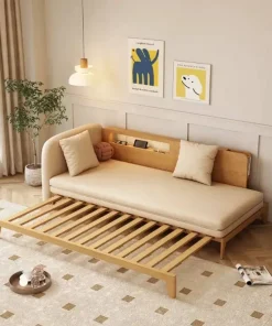 Sofa giường rút gọn gỗ sồi VBG09 (Chưa Nệm)