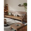 Sofa lượn sóng gỗ sồi VBG13 (2m, nệm nỉ 5cm)