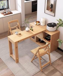 Tủ kết hợp bàn ăn xoay 360 độ thông minh VBG08 (Chưa ghế)