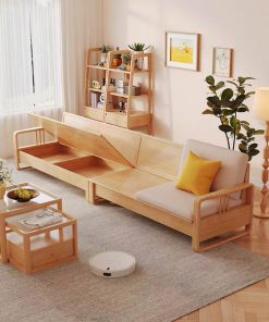Sofa gỗ ngăn ẩn VBG05 (ghế dài 2m2)
