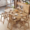 Bàn Ăn Gấp Gọn 2 Bên Có Bánh Xe VBG18 (Không Ghế)