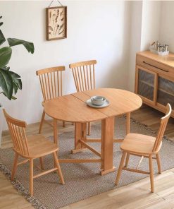 Bàn gấp gọn oval siêu mỏng VBG01 (Không ghế)