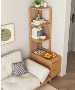 Kệ góc tường, tủ gỗ phòng khách VBG01