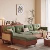Bộ sofa gỗ ngăn ẩn VBG23 (ghế dài, đôn, bàn trà)
