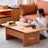 Bàn trà gỗ chữ nhật phong cách Bắc Âu VBG10